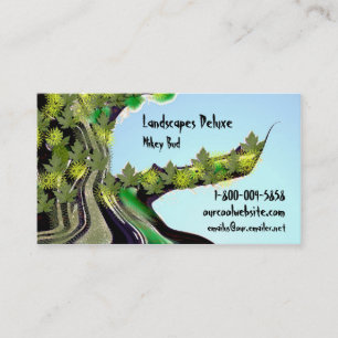 Tarjeta de visita del color de la vida del paisaje