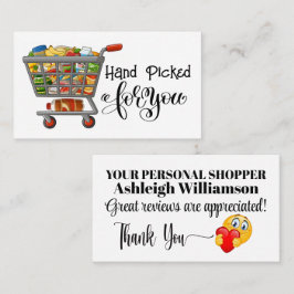 Tarjeta de visita del comprador personal