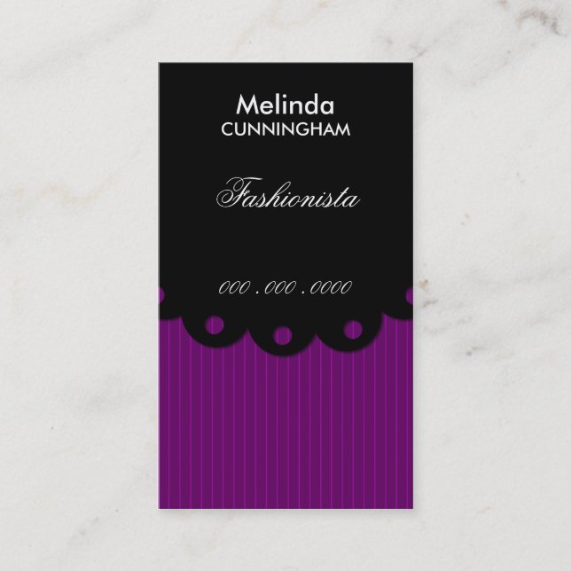 Tarjeta de visita del consultor (Anverso)