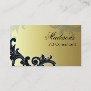 Tarjeta de visita del consultor de la banda