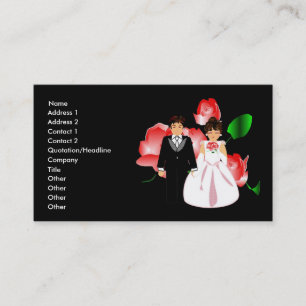 Tarjeta de visita del consultor de la boda