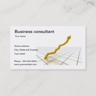 Tarjeta de visita del consultor de negocio