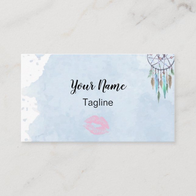 Tarjeta de visita del consultor del lápiz labial (Anverso)