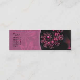 Tarjeta de visita del contacto de las flores de la