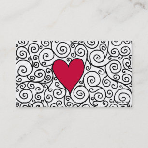 Tarjeta de visita del corazón