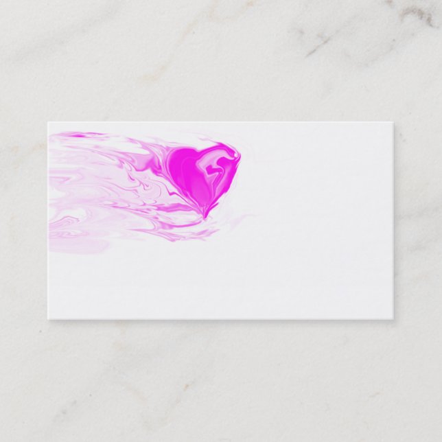tarjeta de visita del corazón que fluye (Anverso)