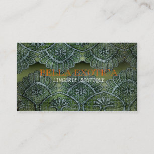 Tarjeta de visita del cordón del boutique de la