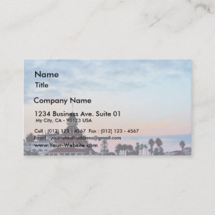 Tarjeta De Visita Del Coronado Sunset