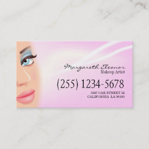 Tarjeta de visita del Cosmetologist del artista de
