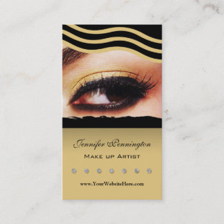 Tarjeta de visita del cosmetologist del artista de