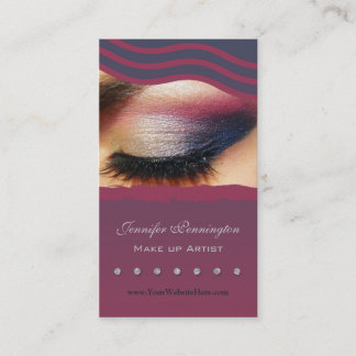Tarjeta de visita del cosmetologist del artista de