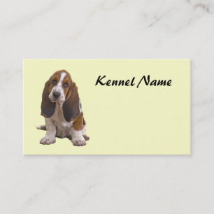 Tarjeta de visita del criador de Basset Hound
