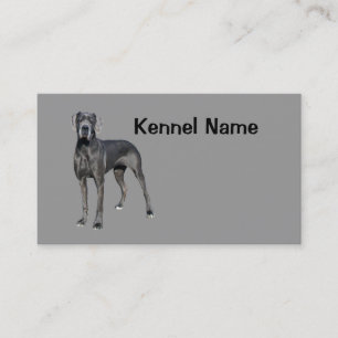 Tarjeta de visita del criador de great dane