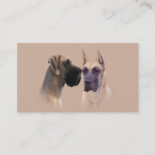 Tarjeta de visita del criador de great dane