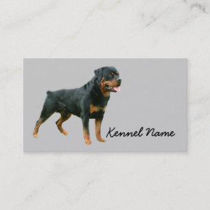 Tarjeta de visita del criador de Rottweiler