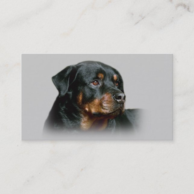 Tarjeta de visita del criador de Rottweiler (Anverso)