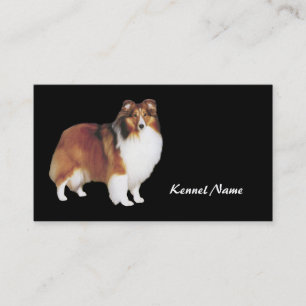 Tarjeta de visita del criador de Sheltie