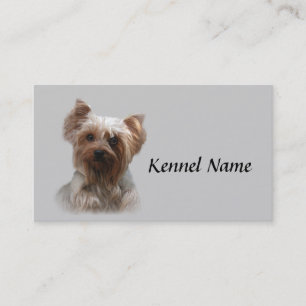 Tarjeta de visita del criador de Yorkshire Terrier