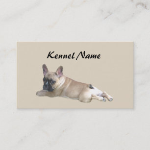 Tarjeta de visita del criador del bulldog francés