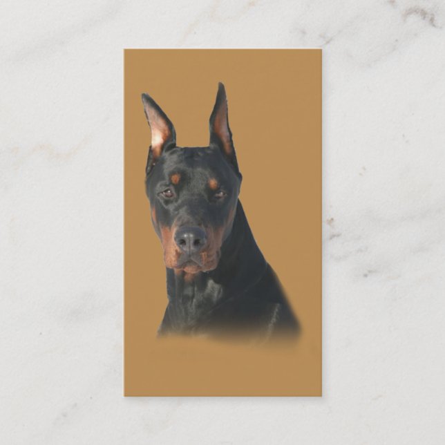 Tarjeta de visita del criador del Pinscher del (Anverso)