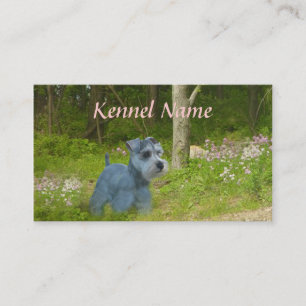 Tarjeta de visita del criador del Schnauzer