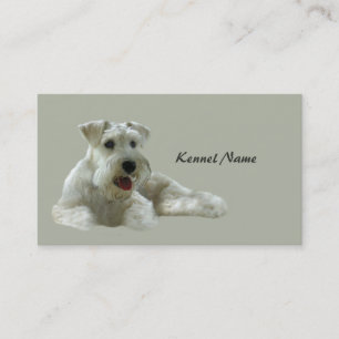 Tarjeta de visita del criador del Schnauzer