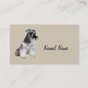Tarjeta de visita del criador del Schnauzer