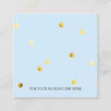 Tarjeta de visita del cuadrado de los azules