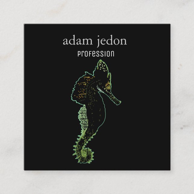 Tarjeta de visita del cuadrado del arte del (Anverso)