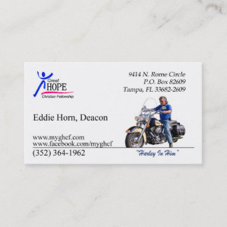 Tarjeta de visita del cuerno de Eddie