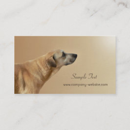 Tarjeta de visita del cuidado de animales de