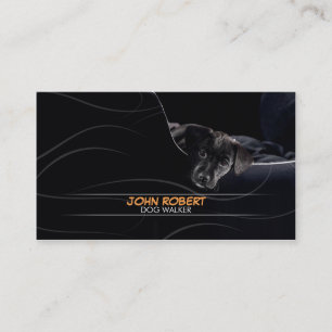 Tarjeta de visita del cuidado de animales de