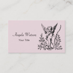 Tarjeta de visita del Cupid del ángel