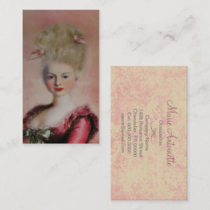 Tarjeta de visita del ~ de la reina Marie