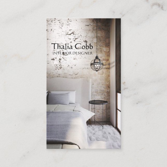 Tarjeta de visita del decorador de casa del (Anverso)