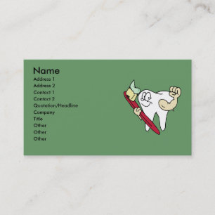 Tarjeta de visita del dentista