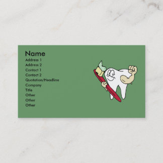 Tarjeta de visita del dentista