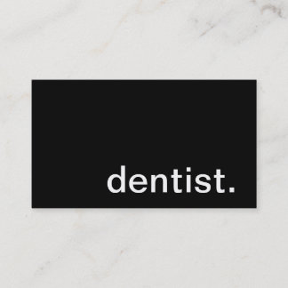 Tarjeta de visita del dentista