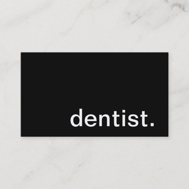 Tarjeta de visita del dentista (Anverso)