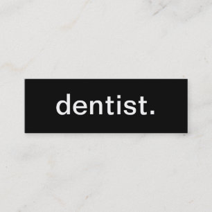 Tarjeta de visita del dentista