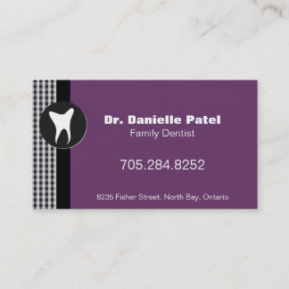 Tarjeta de visita del dentista de la familia -