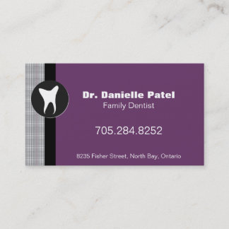 Tarjeta de visita del dentista de la familia -