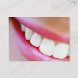 tarjeta de visita del dentista sonriente
