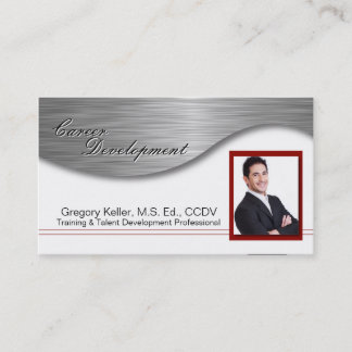 Tarjeta de visita del desarrollo de carrera -