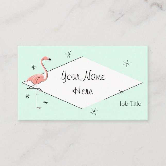 Tarjeta de visita del diamante de la aguamarina (Anverso)