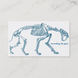 Tarjeta de visita del dinosaurio