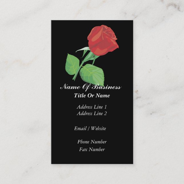 Tarjeta de visita del director de funeraria (Anverso)