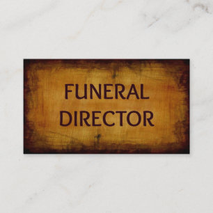 Tarjeta de visita del director funerario