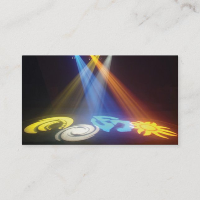 Tarjeta de visita del disc jockey (Anverso)