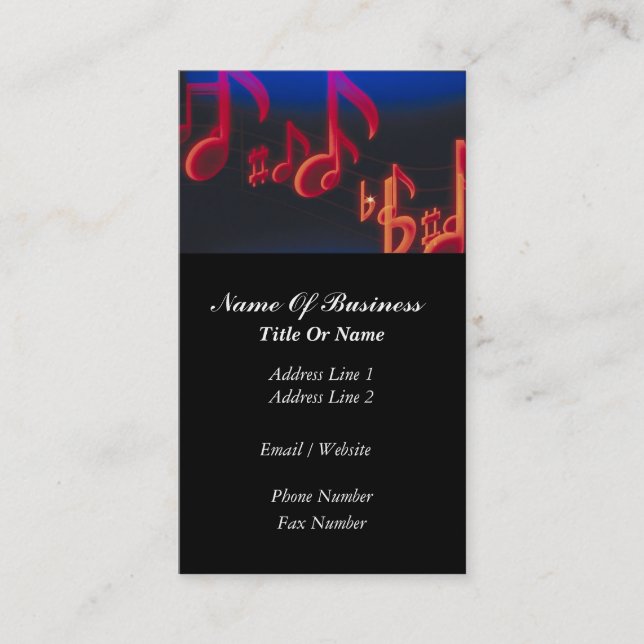 Tarjeta de visita del disc jockey (Anverso)